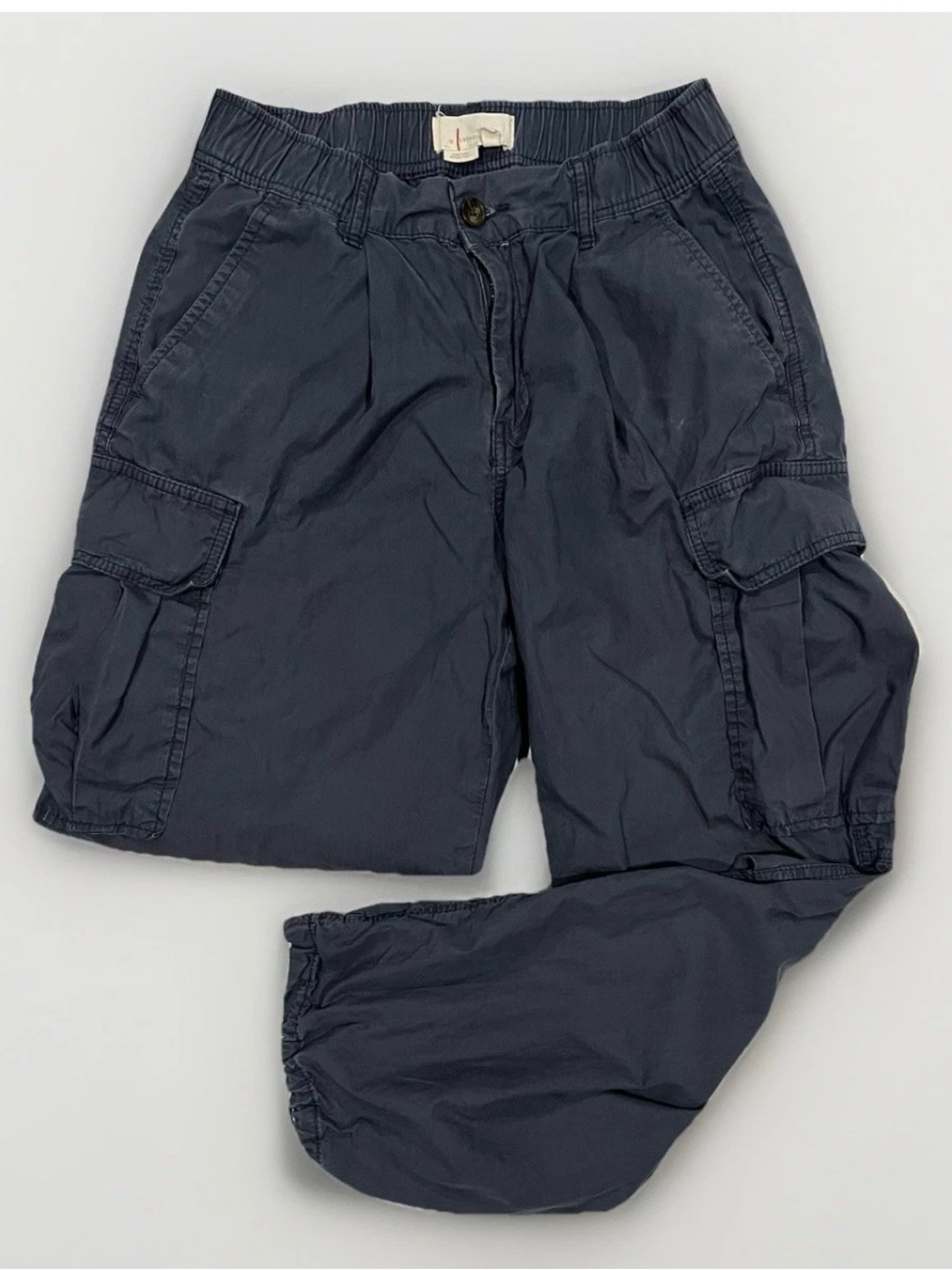 By Anthropologie Navy Parachute
Cargo Pants Womens Size 25
Drawstring Ankle